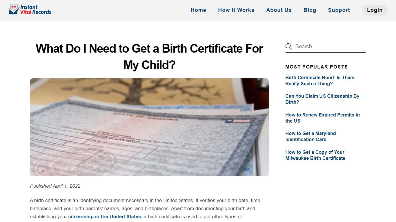 What Do I Need to Get a Birth Certificate For My Child?